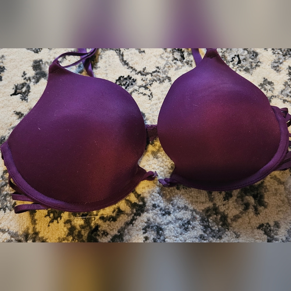 2/$15 Purple Bra with Strappy Sides